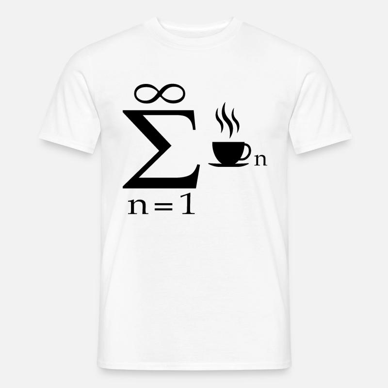 Mathematik ingenieur student geschenk witz kaffee - Männer T-Shirt - Weiß