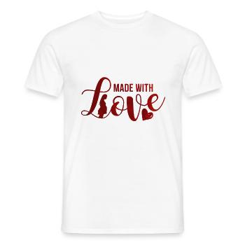 idée de cadeau naissance bébé enfant né naissance - T-shirt homme - blanc - Devant - AI Model Male 178 dark (178cm)