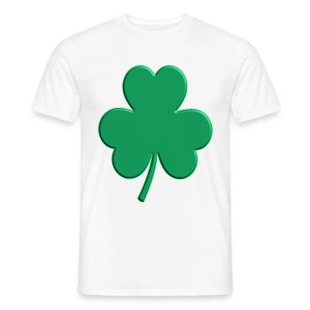Grünes Kleeblatt Irisch St. Patrick's Day Irland - Männer T-Shirt - Weiß - Vorne - AI Model Male 178 dark (178cm)