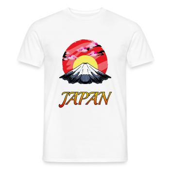 Japon Fuji Soleil Levant Culture japonaise - T-shirt homme - blanc - Devant - AI Model Male 178 dark (178cm)