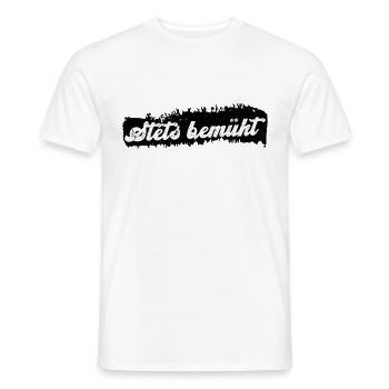 Stets Bemüht Lustige Sprüche Frech - Männer T-Shirt - Weiß - Vorne - AI Model Male 178 dark (178cm)