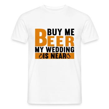 Bachelor Party Groom JGA Gift - Men's T-Shirt - white - Front - AI Model Male 178 dark (178cm)