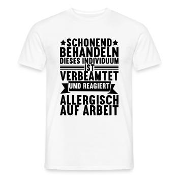 Beamter Verbeamtung Geschenk - Männer T-Shirt - Weiß - Vorne - AI Model Male 178 dark (178cm)