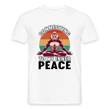 Yoga Méditation Méditation Cadeau - T-shirt homme - blanc - Devant - AI Model Male 178 dark (178cm)