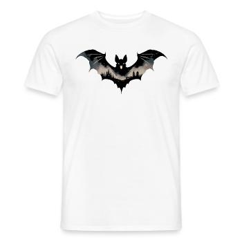 Mystic Bat - Enchanted City - Men's T-Shirt - white - Front - AI Model Male 178 dark (178cm)