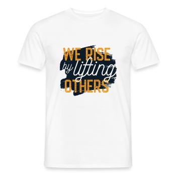 Motivations Zitat Design - Männer T-Shirt - Weiß - Vorne - AI Model Male 178 dark (178cm)