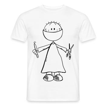 Surgeon Comic Figure - Doctor - Surgery - Surgery - Team - Men's T-Shirt - white - Front - AI Model Male 178 dark (178cm)
