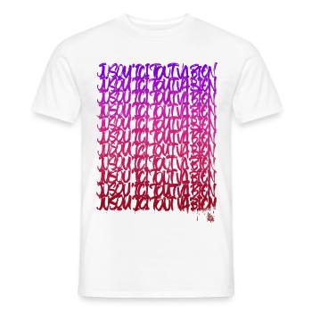 Jusqu'ici tout va bien - T-shirt homme - blanc - Devant - AI Model Male 178 dark (178cm)