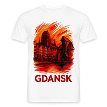 Gdansk Gdańsk City Poland Polska Patriot Gift - Men's T-Shirt - white - Front - AI Model Male 178 dark (178cm)