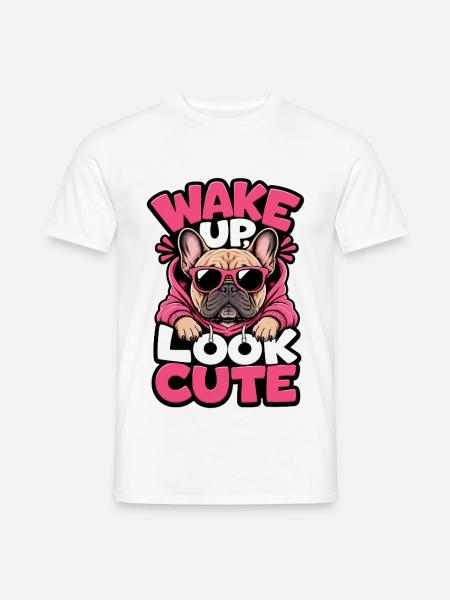 Französische Bulldogge - Männer T-Shirt - Weiß