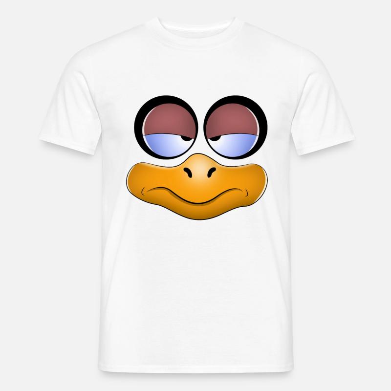 genervter Blick - Männer T-Shirt - Weiß