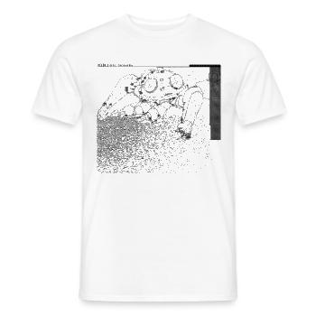Fld.) GitS; Tachikoma, GitS Tank Cyberpunk A.I. - Männer T-Shirt - Weiß - Vorne - AI Model Male 178 dark (178cm)