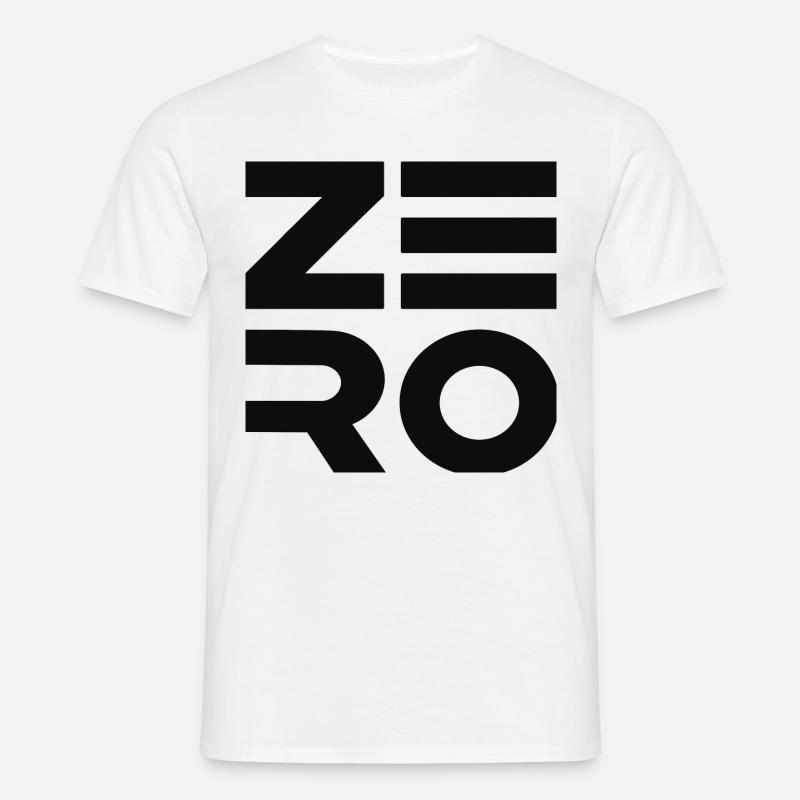 Zero - Männer T-Shirt - Weiß