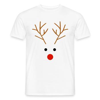 Weihnachten Merry Christmas Rentier - Männer T-Shirt - Weiß - Vorne - AI Model Male 178 dark (178cm)