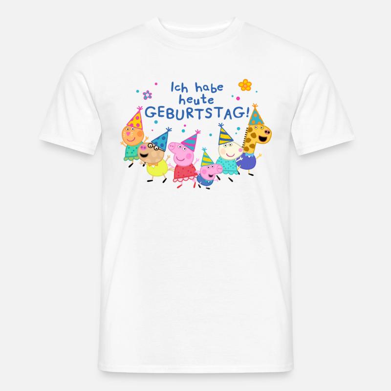 Peppa Pig Geburtstagsdesign Mit Spruch - Männer T-Shirt - Weiß