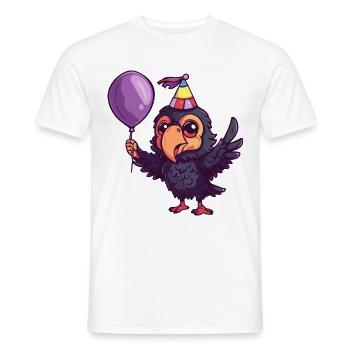 Harpy Bird Birthday Comic Cute - Men's T-Shirt - white - Front - AI Model Male 178 dark (178cm)