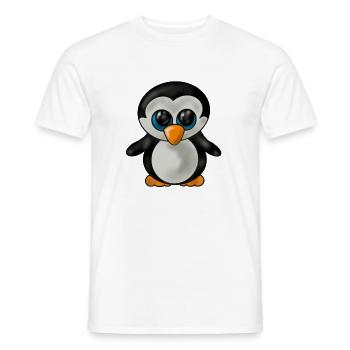 Penguin baby - Men's T-Shirt - white - Front - AI Model Male 178 dark (178cm)