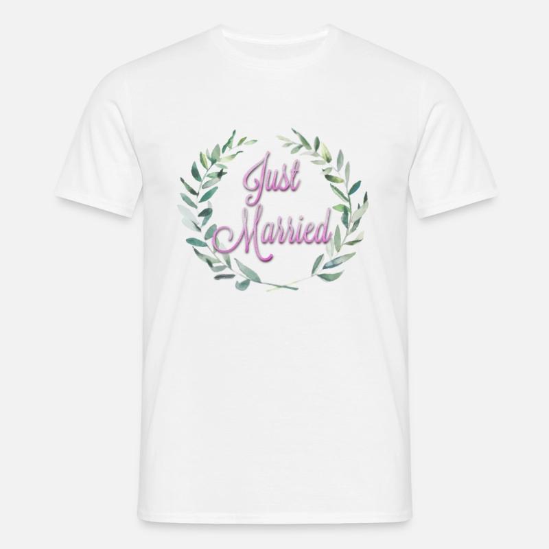 Just married - Männer T-Shirt - Weiß