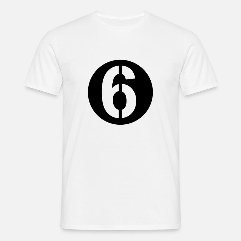 Blechroller Startnummer 6 - Männer T-Shirt - Weiß