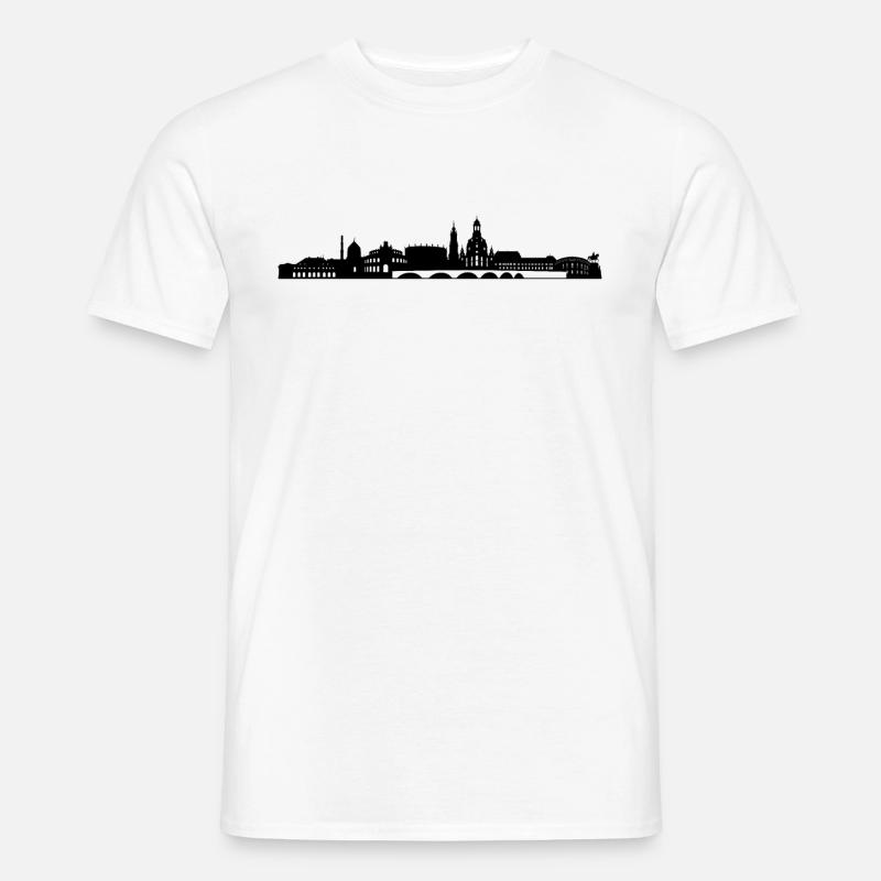 Dresden - Männer T-Shirt - Weiß