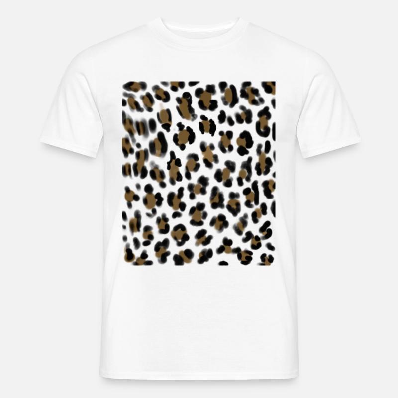Costume leopardo - T-shirt uomo - bianco