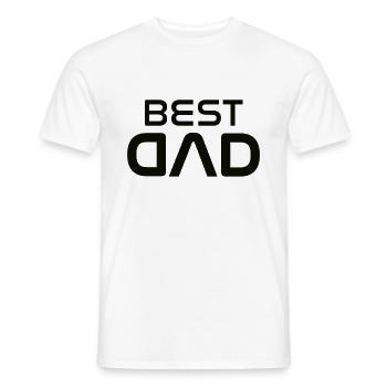 Best dad best dad - Men's T-Shirt - white - Front - AI Model Male 178 dark (178cm)