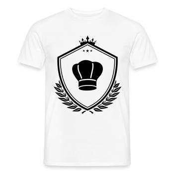 Armoiries du chapeau du chef - T-shirt homme - blanc - Devant - AI Model Male 178 dark (178cm)