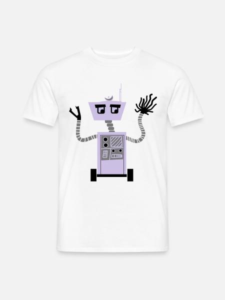 Robot - Men's T-Shirt - white