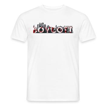 Boykott Fußball-WM in Qatar Schwarz - Männer T-Shirt - Weiß - Vorne - AI Model Male 178 dark (178cm)