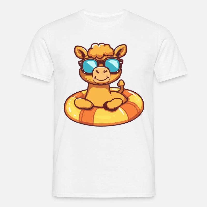 Kamel Sommer Comic - Männer T-Shirt - Weiß