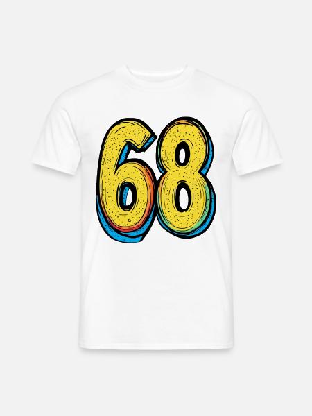 68 Number Symbol - Men's T-Shirt - white