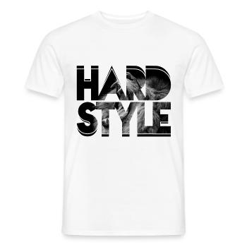 HARDSTYLE, GESCHENK - Männer T-Shirt - Weiß - Vorne - AI Model Male 178 dark (178cm)
