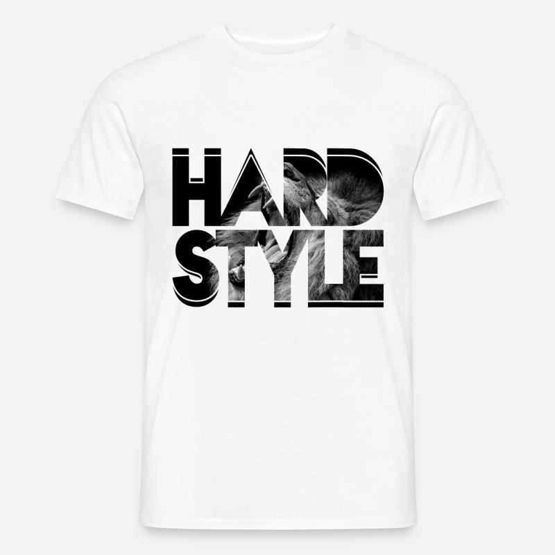 HARDSTYLE, GESCHENK - Männer T-Shirt - Weiß