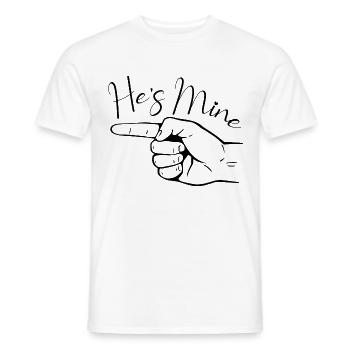 Saint Valentin ses couples siens - T-shirt homme - blanc - Devant - AI Model Male 178 dark (178cm)