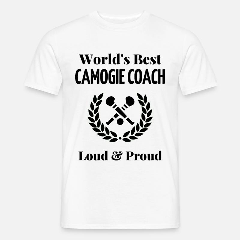 Der beste Camogie-Trainer der Welt. - Männer T-Shirt - Weiß