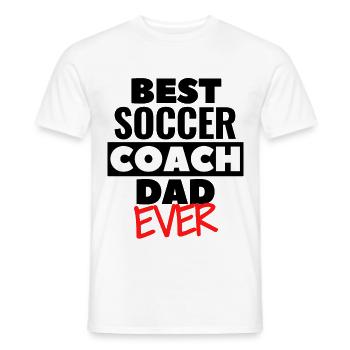 Bester Fußballtrainer aller Zeiten - Männer T-Shirt - Weiß - Vorne - AI Model Male 178 dark (178cm)