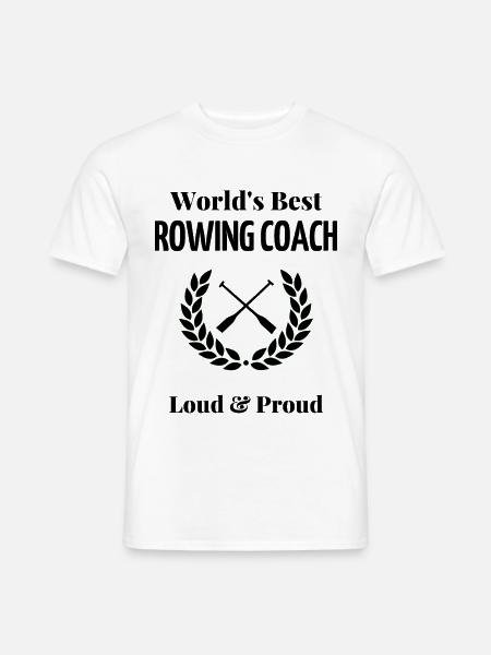 World's best rowing coach. - Men's T-Shirt - white
