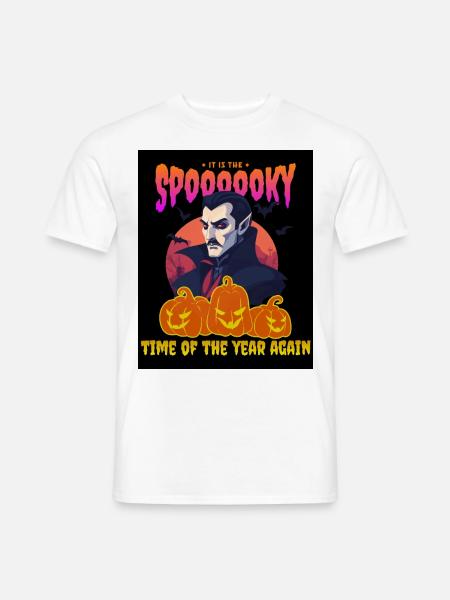 Halloween Dracula - Männer T-Shirt - Weiß