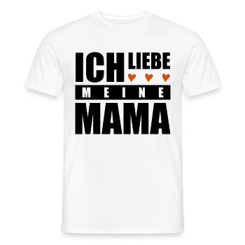 ich liebe meine mama herz - Männer T-Shirt - Weiß - Vorne - AI Model Male 178 dark (178cm)