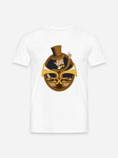 Retro dj vintage - T-shirt homme - blanc