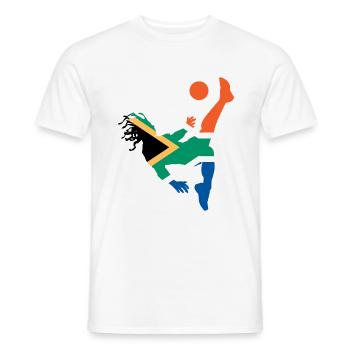 South_africa - T-shirt homme - blanc - Devant - AI Model Male 178 dark (178cm)