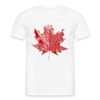 Maple leaf - Männer T-Shirt - Weiß - Vorne - AI Model Male 178 dark (178cm)