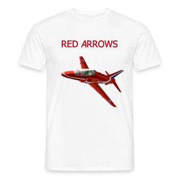 Red Arrows Hawk - Men's T-Shirt - white - Front - AI Model Male 178 dark (178cm)