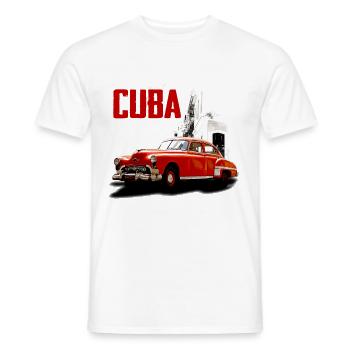 cubancar - Männer T-Shirt - Weiß - Vorne - AI Model Male 178 dark (178cm)