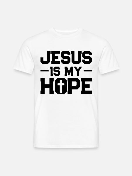 jesus hoffnung - Männer T-Shirt - Weiß