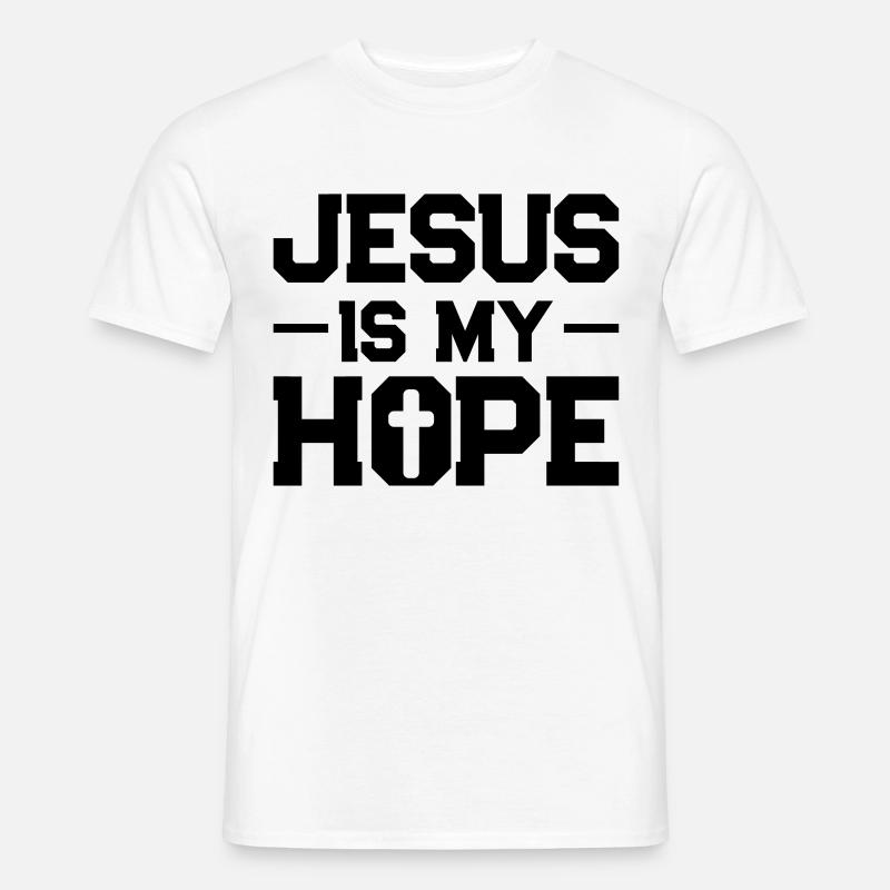 jesus hoffnung - Männer T-Shirt - Weiß