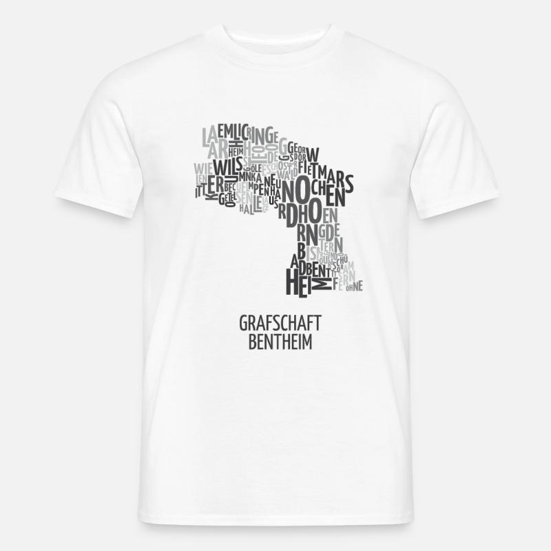 Grafschaft Bentheim TShirt Geschenk - Männer T-Shirt - Weiß