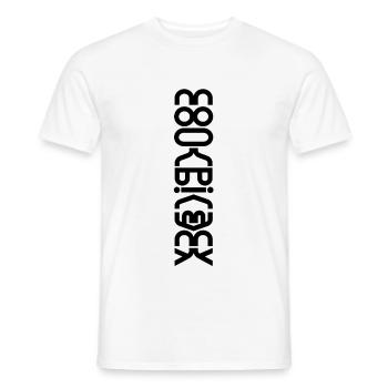 Conspiration Wordart - Conception de la théorie du complot - T-shirt homme - blanc - Devant - AI Model Male 178 dark (178cm)