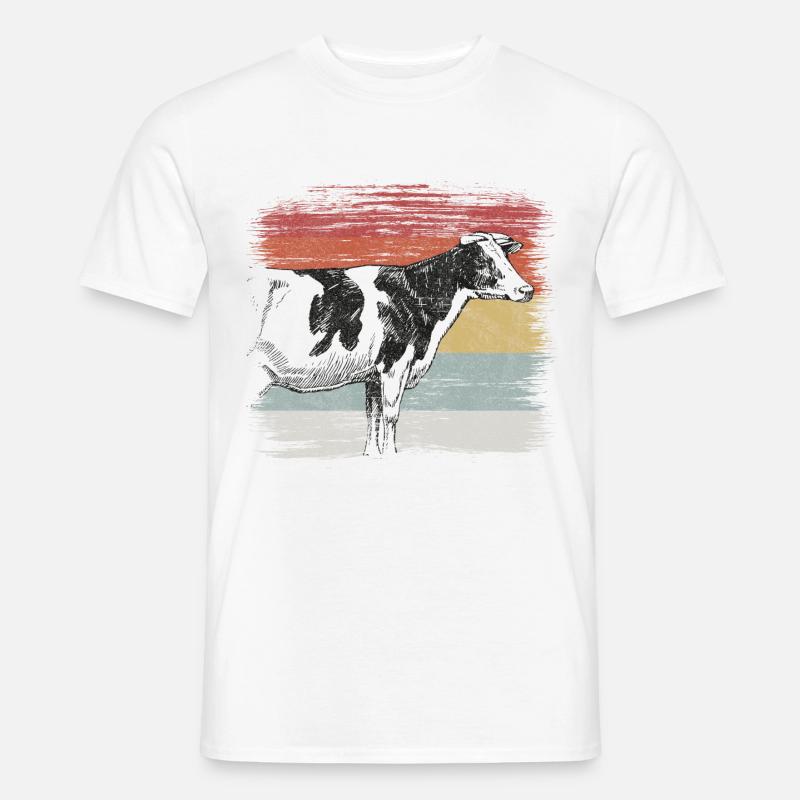 Kuh - Männer T-Shirt - Weiß
