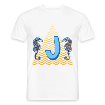 Hippocampe E 262 J - T-shirt homme - blanc - Devant - AI Model Male 178 dark (178cm)